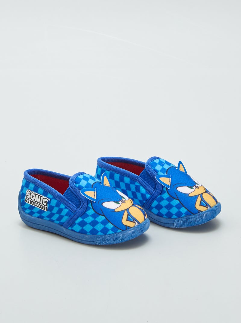 Chaussons montants 'Sonic' Bleu - Kiabi