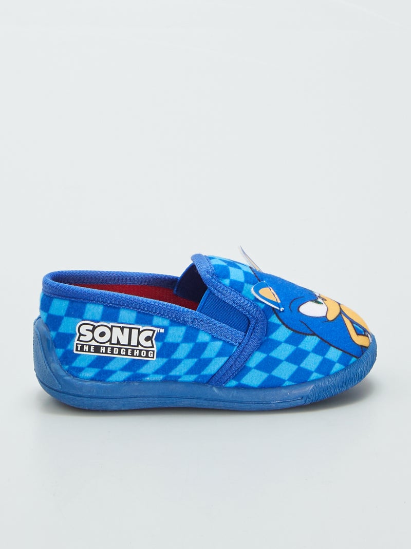 Chaussons montants 'Sonic' Bleu - Kiabi