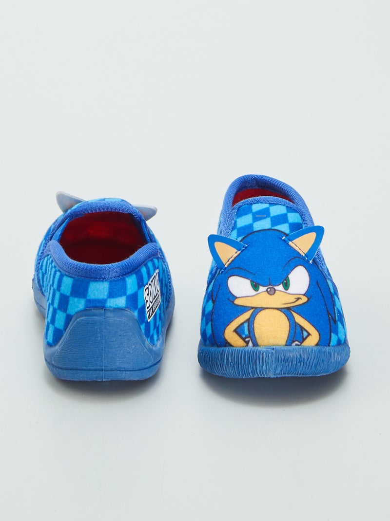 Chaussons montants 'Sonic' Bleu - Kiabi