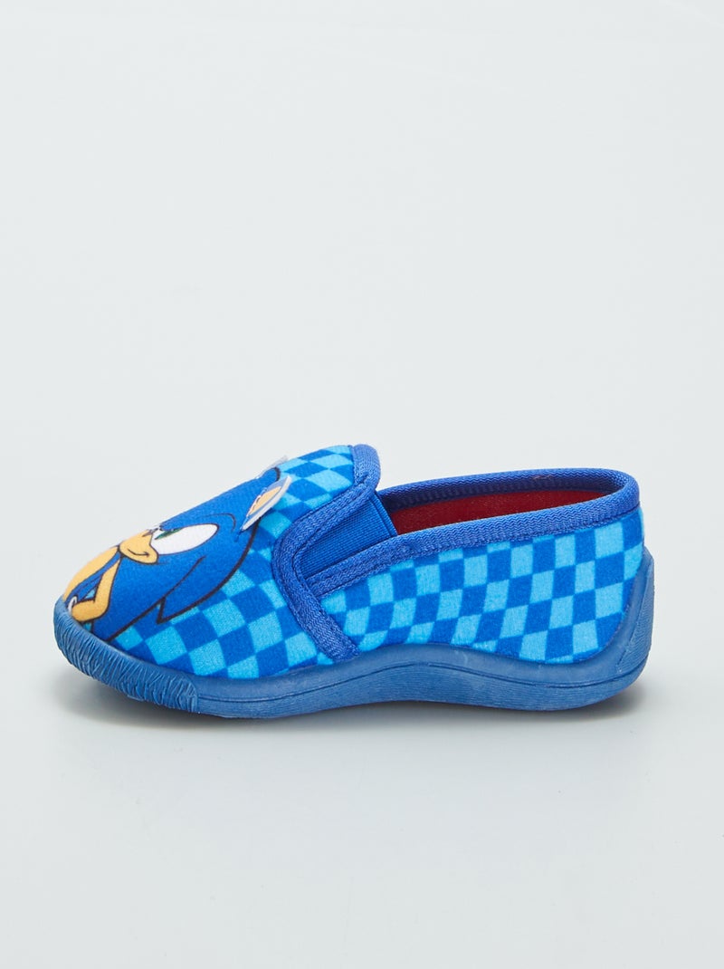 Chaussons montants 'Sonic' Bleu - Kiabi