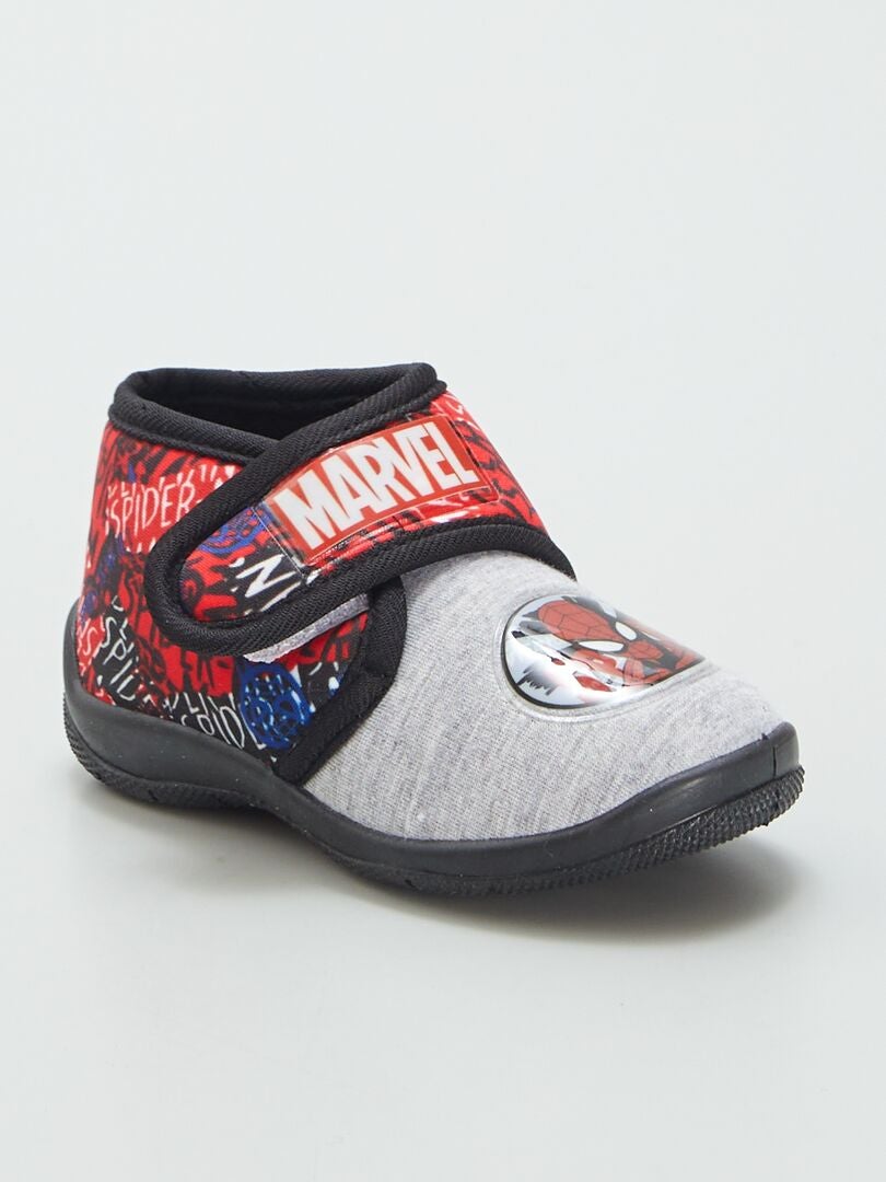 Chaussons montants 'Spider-man' Gris - Kiabi