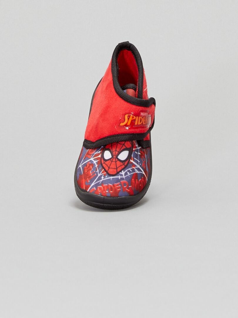 Chaussons montants 'Spider-Man' rouge - Kiabi