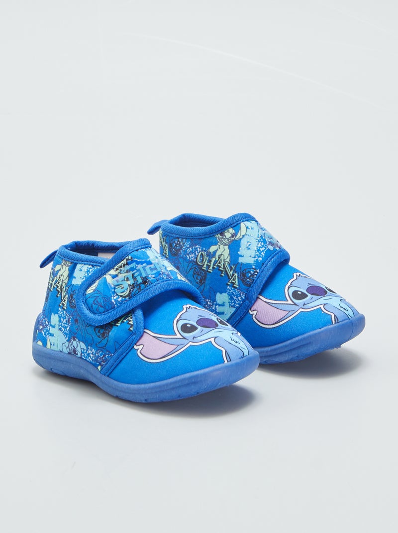 Chaussons montants 'Stitch' bleu - Kiabi