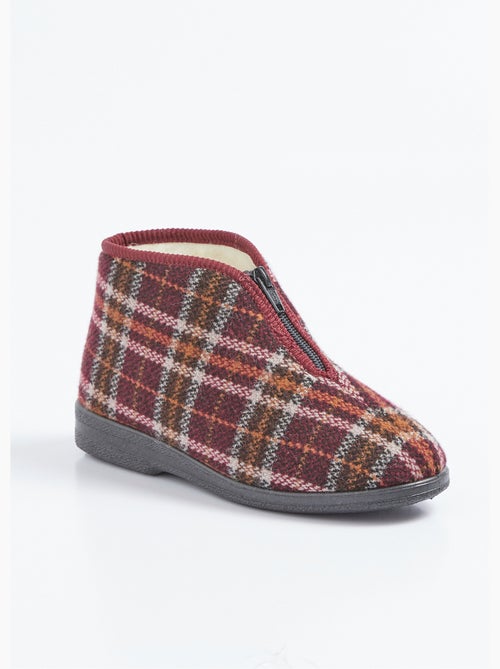 Chaussons montants zippés chauds confort - Afibel - Kiabi