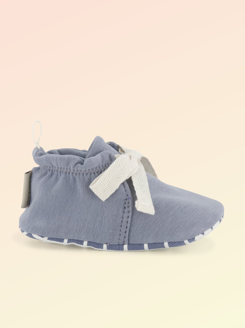 Chaussons motricité 1 'se retourner' - Kitchoun Bleu - Kiabi