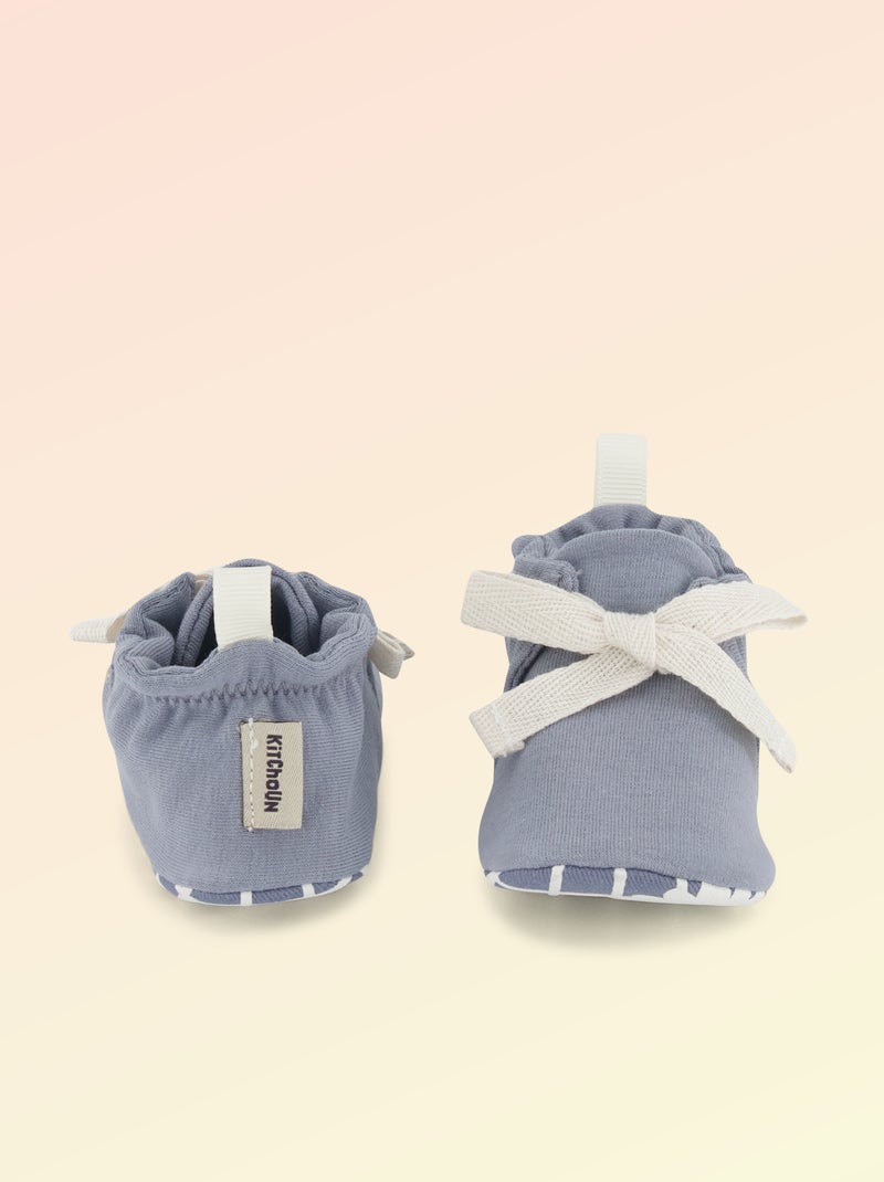 Chaussons motricité 1 'se retourner' - Kitchoun Bleu - Kiabi