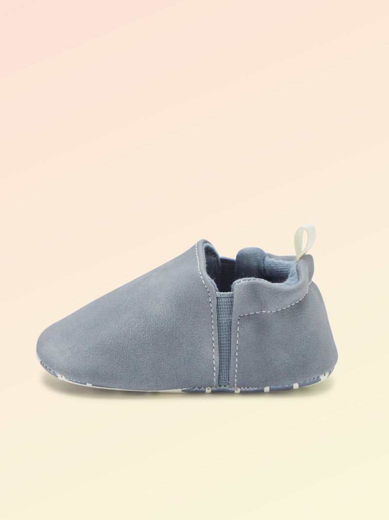Chaussons motricité 1 'se retourner' - Kitchoun Bleu - Kiabi