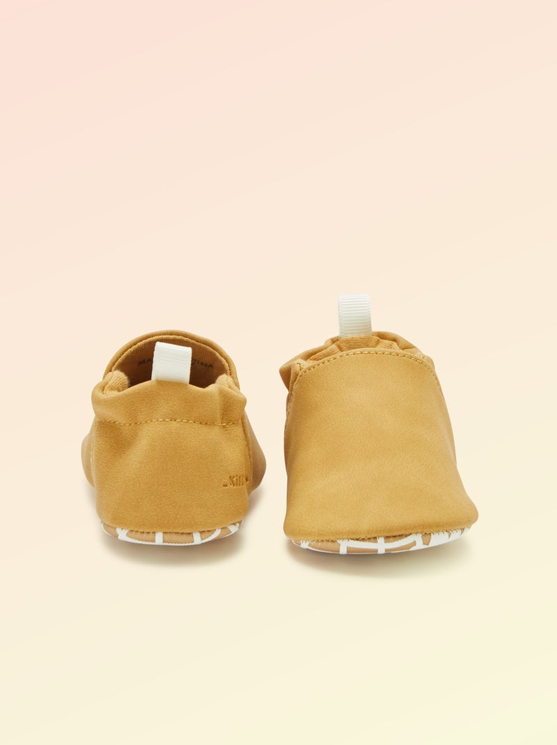 Chaussons motricité 1 'se retourner' - Kitchoun Jaune - Kiabi