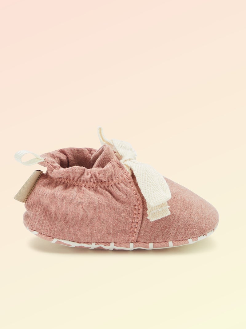 Chaussons motricité 1 'se retourner' - Kitchoun Rose - Kiabi
