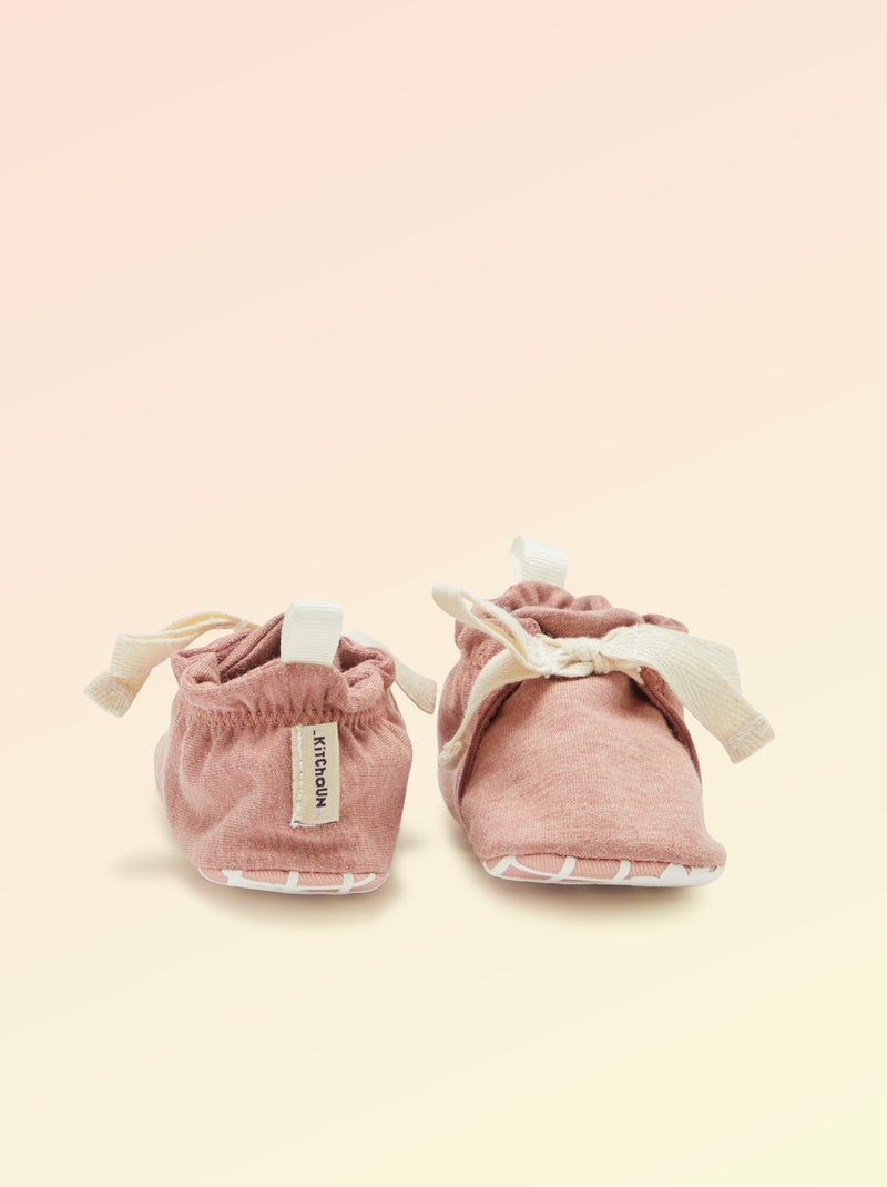 Chaussons motricité 1 'se retourner' - Kitchoun Rose - Kiabi