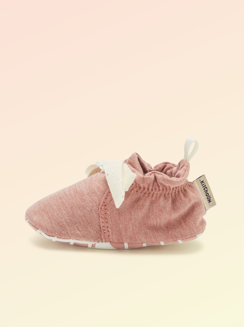 Chaussons motricité 1 'se retourner' - Kitchoun Rose - Kiabi