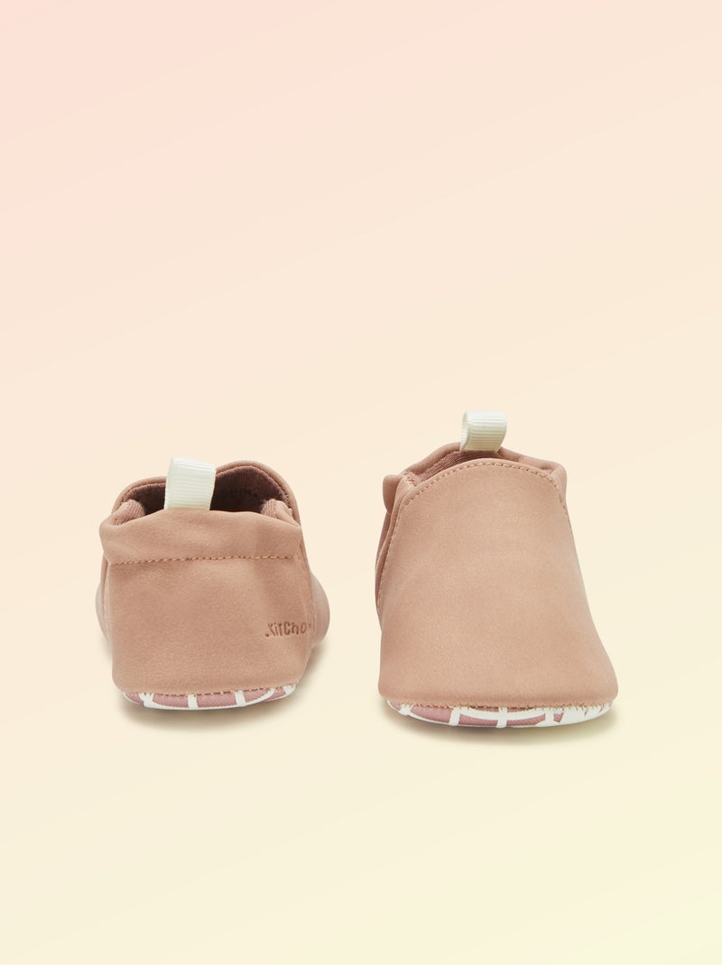 Chaussons motricité 1 'se retourner' - Kitchoun Rose - Kiabi