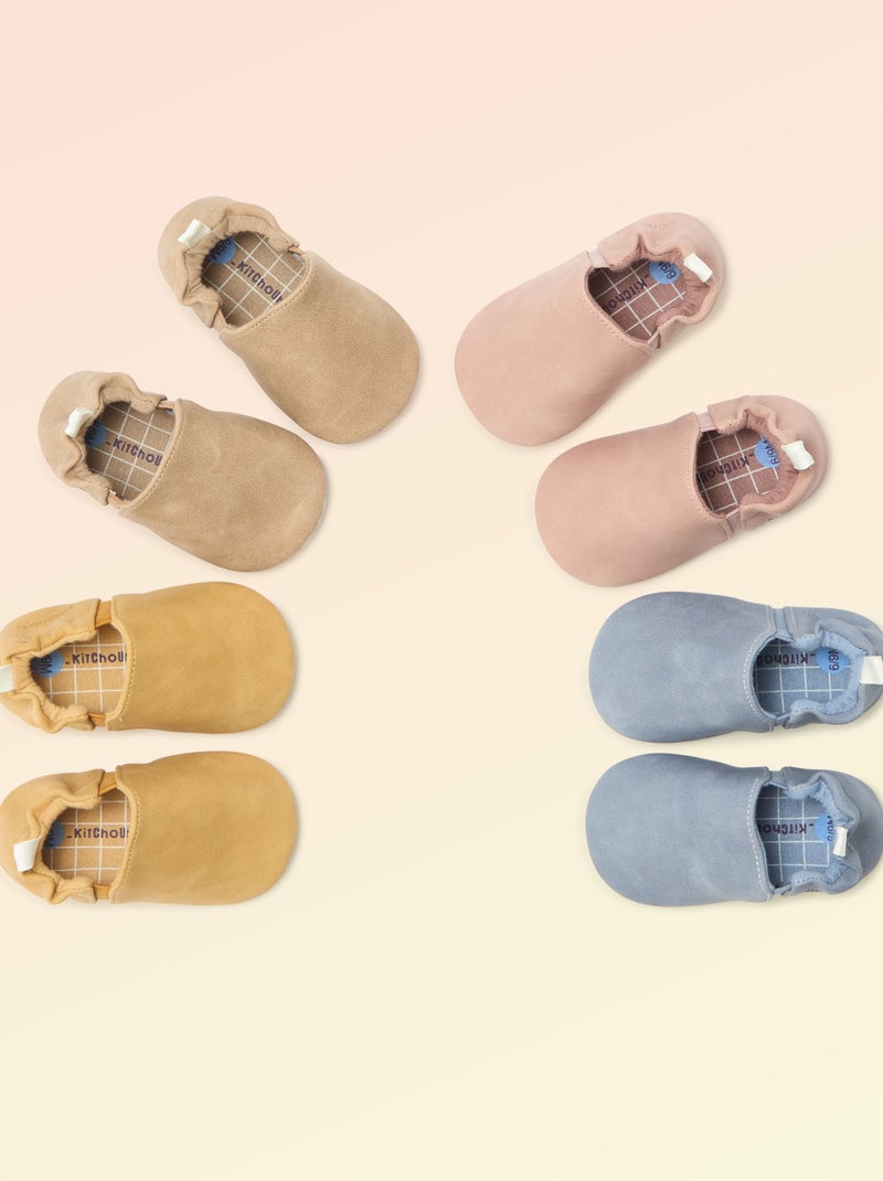 Chaussons motricité 1 'se retourner' - Kitchoun Rose - Kiabi