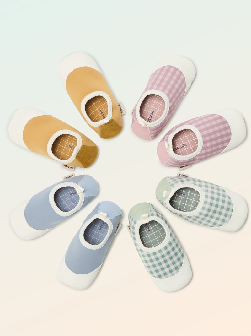 Chaussons motricité 2 '4 pattes' - Kitchoun Bleu - Kiabi