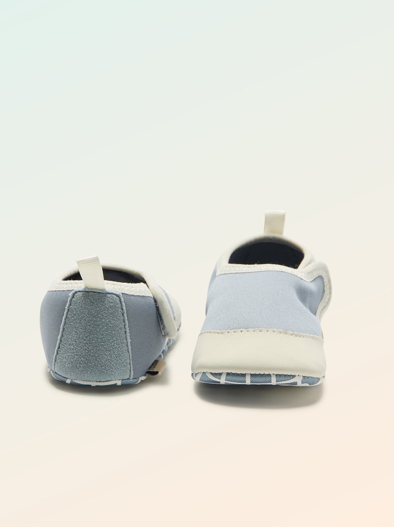 Chaussons motricité 2 '4 pattes' - Kitchoun Bleu - Kiabi
