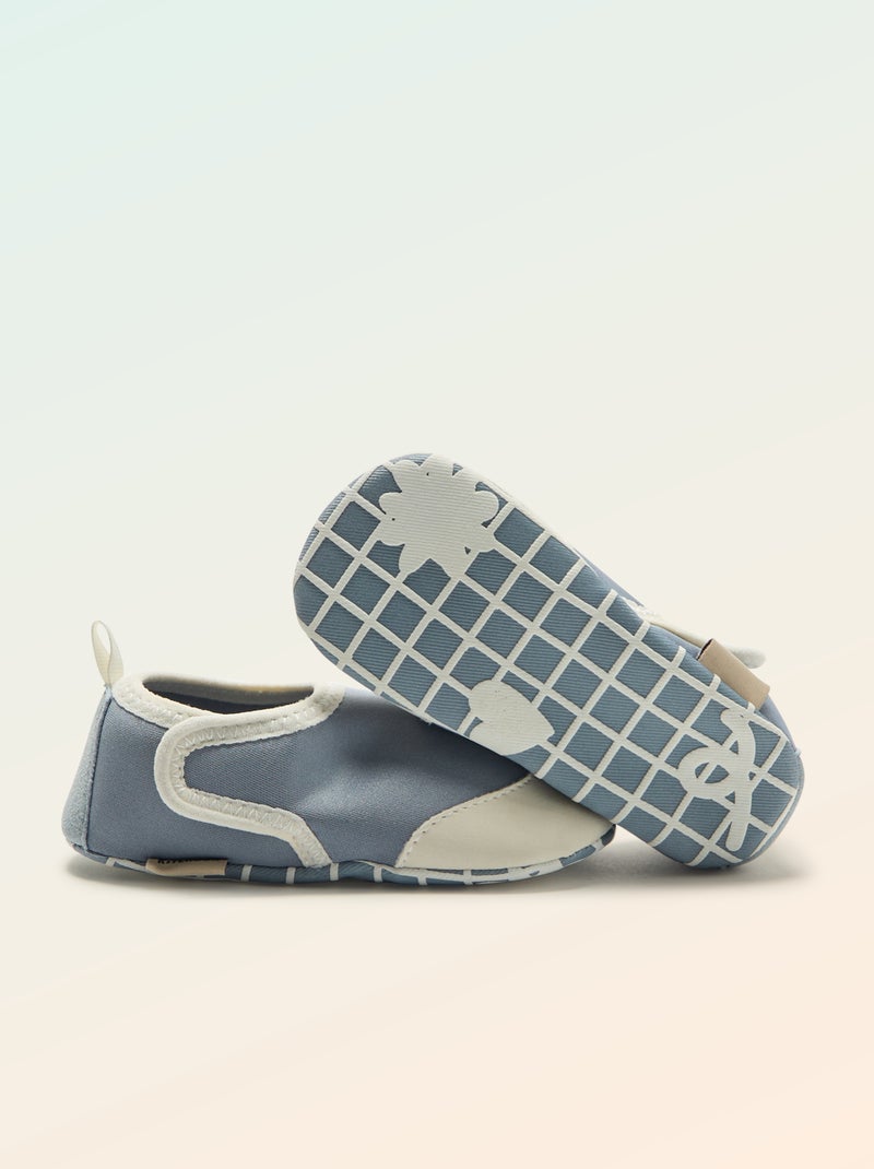 Chaussons motricité 2 '4 pattes' - Kitchoun Bleu - Kiabi