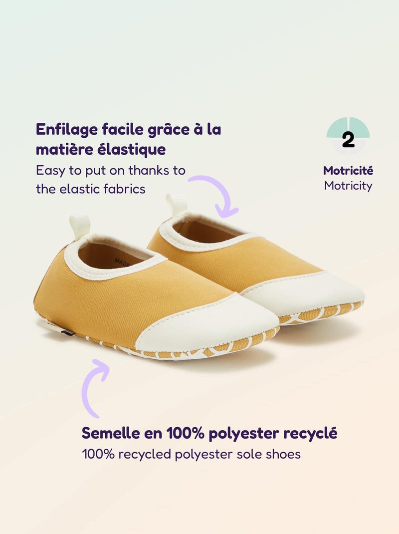 Chaussons motricité 2 '4 pattes' - Kitchoun Jaune - Kiabi
