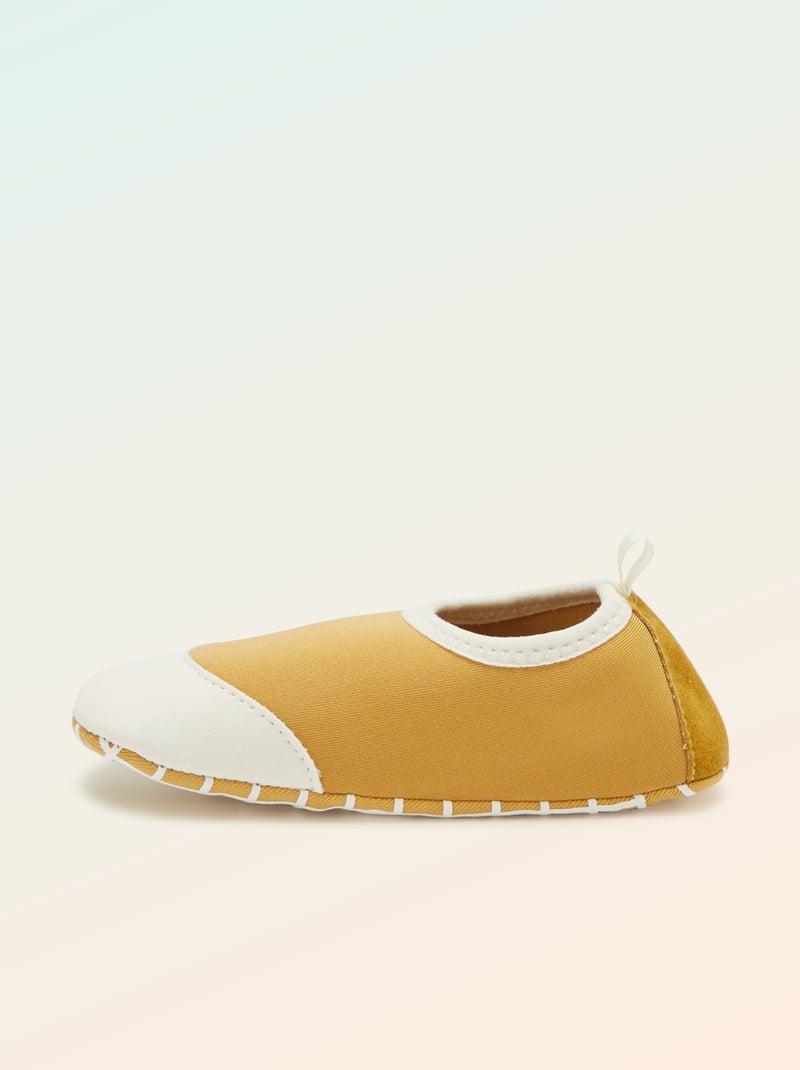 Chaussons motricité 2 '4 pattes' - Kitchoun Jaune - Kiabi