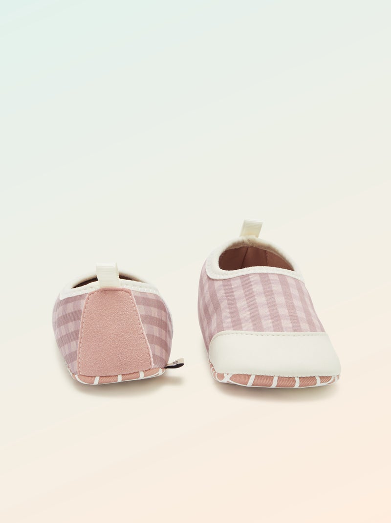 Chaussons motricité 2 '4 pattes' - Kitchoun Rose - Kiabi