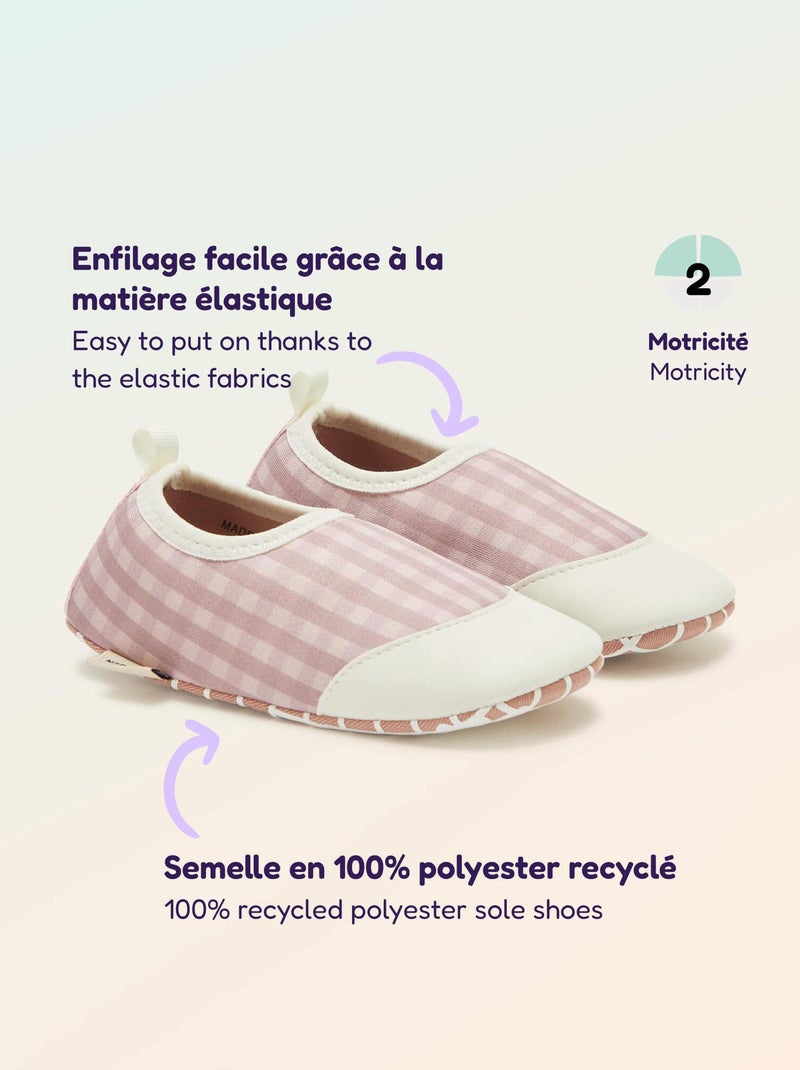 Chaussons motricité 2 '4 pattes' - Kitchoun Rose - Kiabi