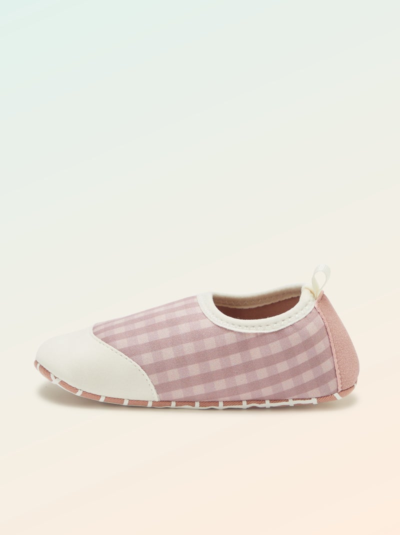 Chaussons motricité 2 '4 pattes' - Kitchoun Rose - Kiabi