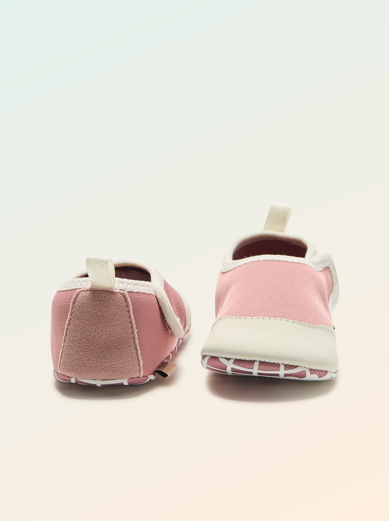Chaussons motricité 2 '4 pattes' - Kitchoun Rose - Kiabi