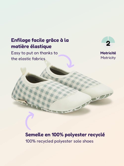 Chaussons motricité 2 '4 pattes' - Kitchoun - Kiabi