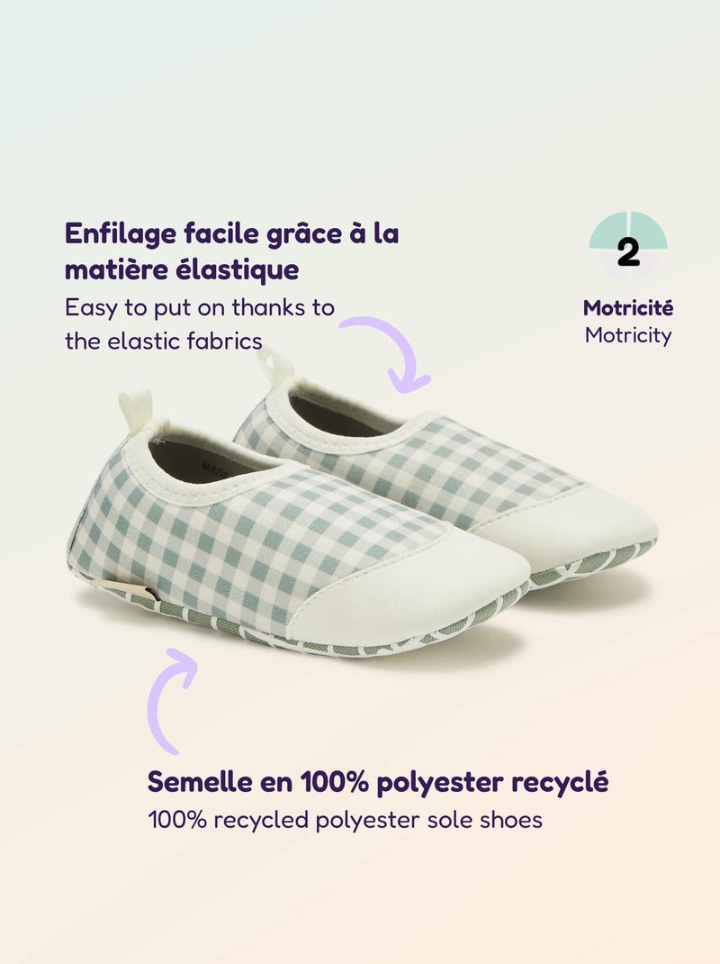 Chaussons motricité 2 '4 pattes' - Kitchoun Vert - Kiabi