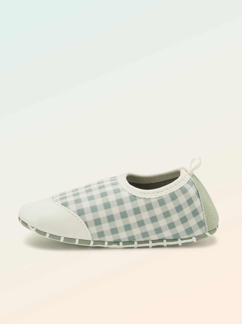 Chaussons motricité 2 '4 pattes' - Kitchoun Vert - Kiabi