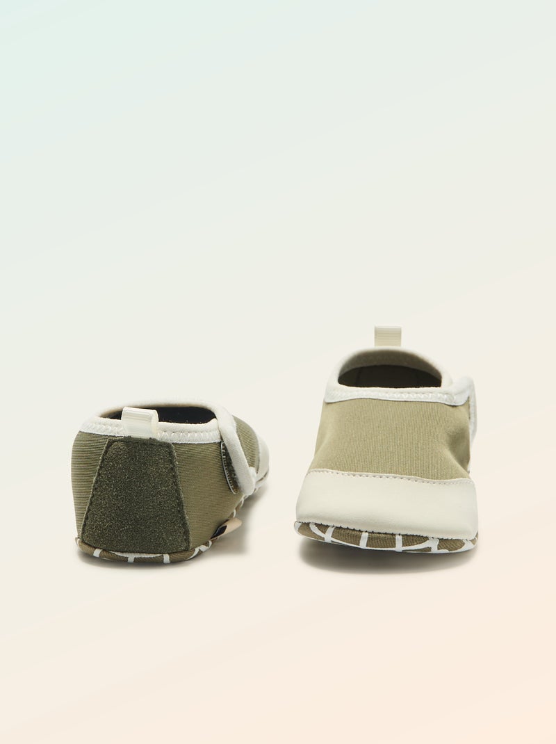 Chaussons motricité 2 '4 pattes' - Kitchoun Vert - Kiabi