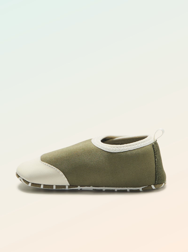 Chaussons motricité 2 '4 pattes' - Kitchoun Vert - Kiabi