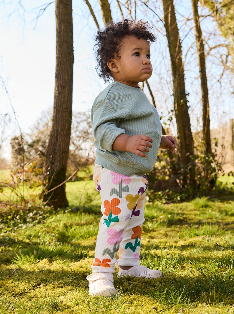 Chaussons motricité 3 '1ers pas' - Kitchoun Beige - Kiabi