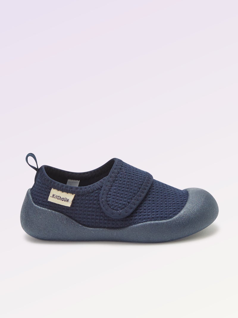 Chaussons motricité 3 '1ers pas' - Kitchoun Bleu - Kiabi