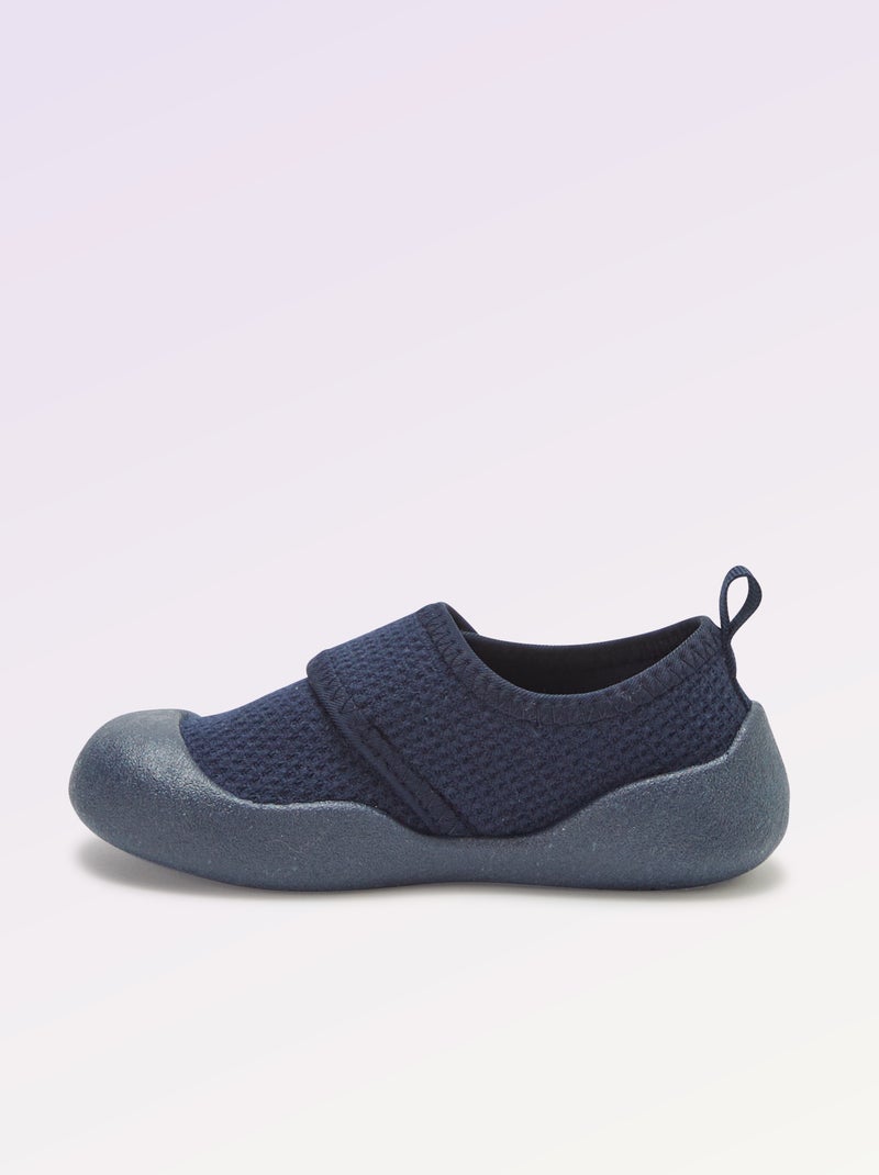 Chaussons motricité 3 '1ers pas' - Kitchoun Bleu - Kiabi