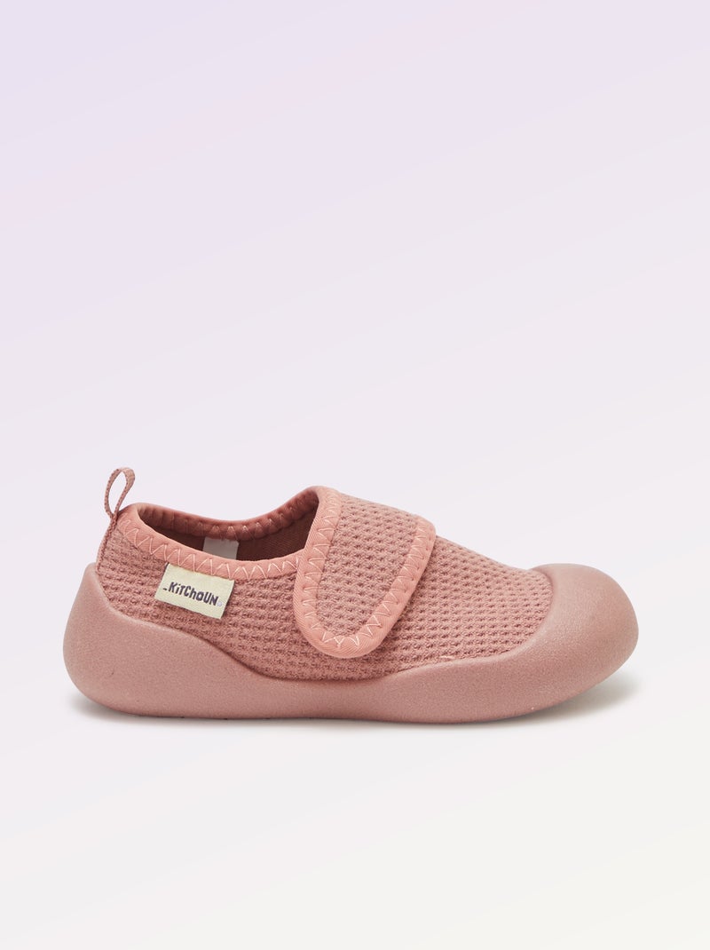 Chaussons motricité 3 '1ers pas' - Kitchoun Rose - Kiabi
