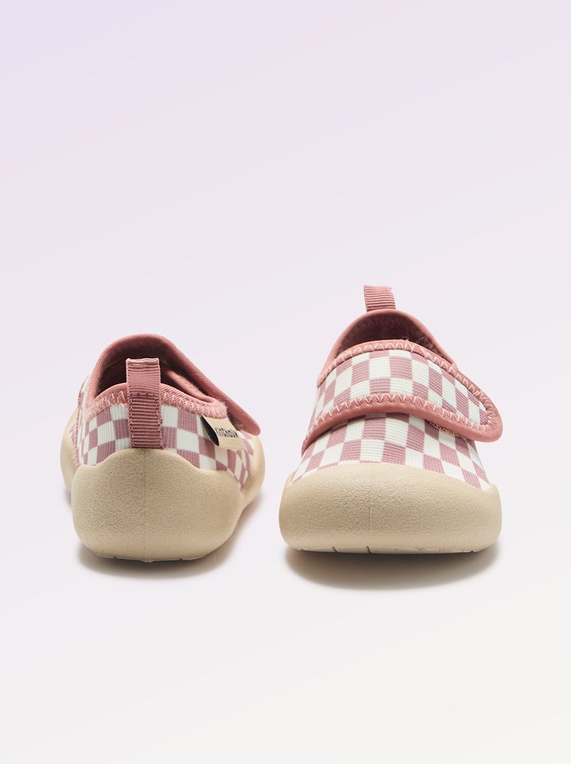 Chaussons motricité 3 '1ers pas' - Kitchoun Rose - Kiabi