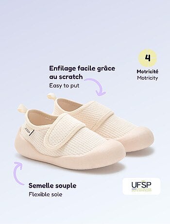 Chaussons motricité 4 'marcher' - Kitchoun