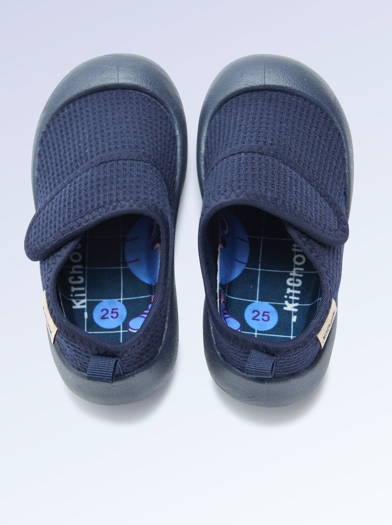 Chaussons motricité 4 'marcher' - Kitchoun Bleu - Kiabi