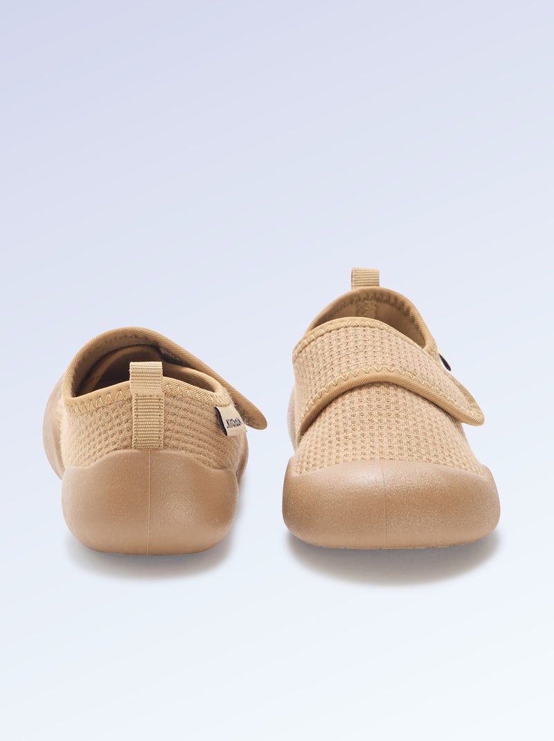 Chaussons motricité 4 'marcher' - Kitchoun Marron - Kiabi