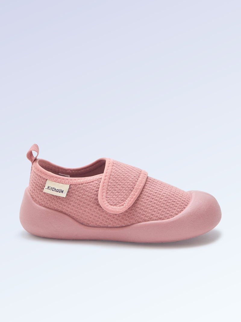 Chaussons motricité 4 'marcher' - Kitchoun Rose - Kiabi