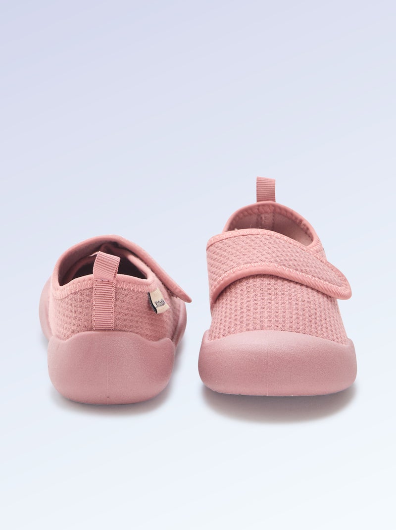 Chaussons motricité 4 'marcher' - Kitchoun Rose - Kiabi