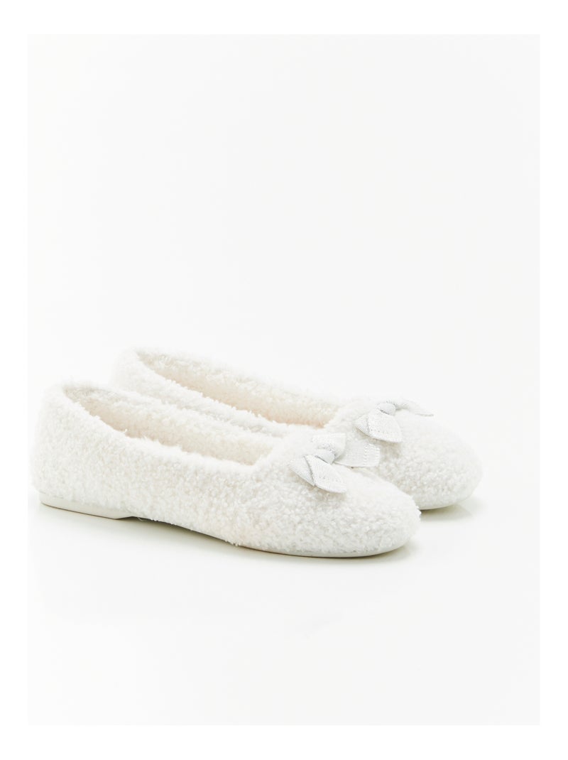 Chaussons moutonnées Thermolactyl - Damart Blanc cassé - Kiabi