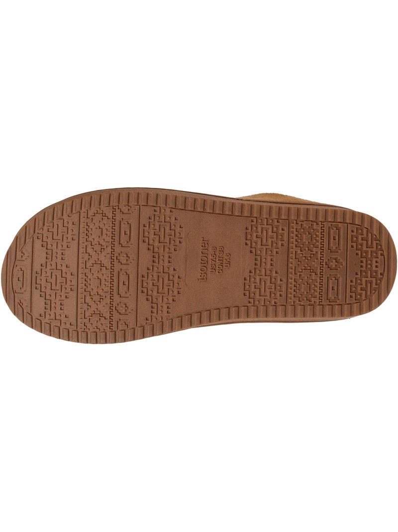 Chaussons mules à talon compensé de 3,5 cm, très femme Camel - Kiabi