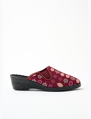 Chaussons mules à talons, largeur confort - Afibel