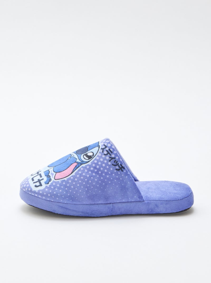 Chaussons mules 'Angel' 'Stitch' Bleu - Kiabi