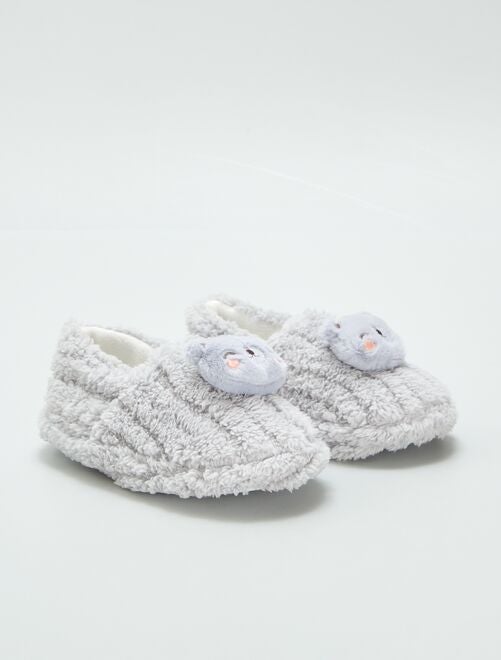 Chaussons mules 'animaux' - Kiabi