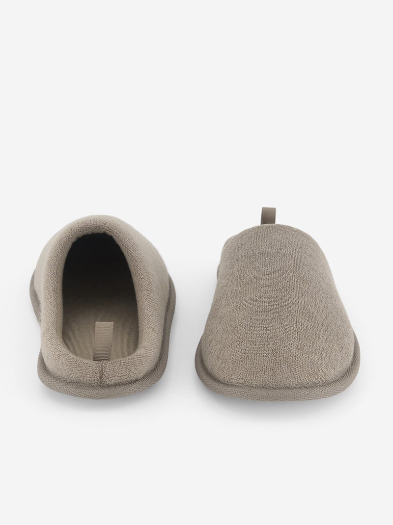 Chaussons mules Beige - Kiabi