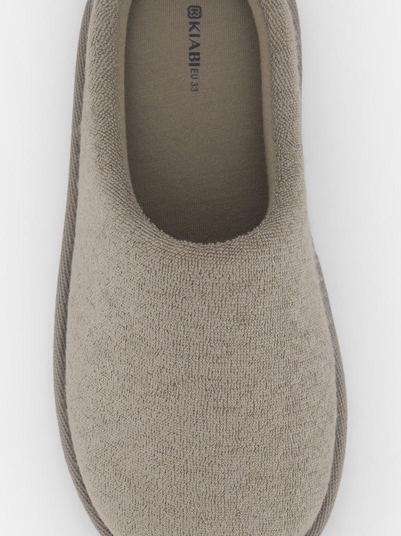 Chaussons mules Beige - Kiabi