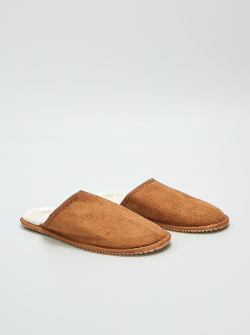 Chaussons mules Beige - Kiabi