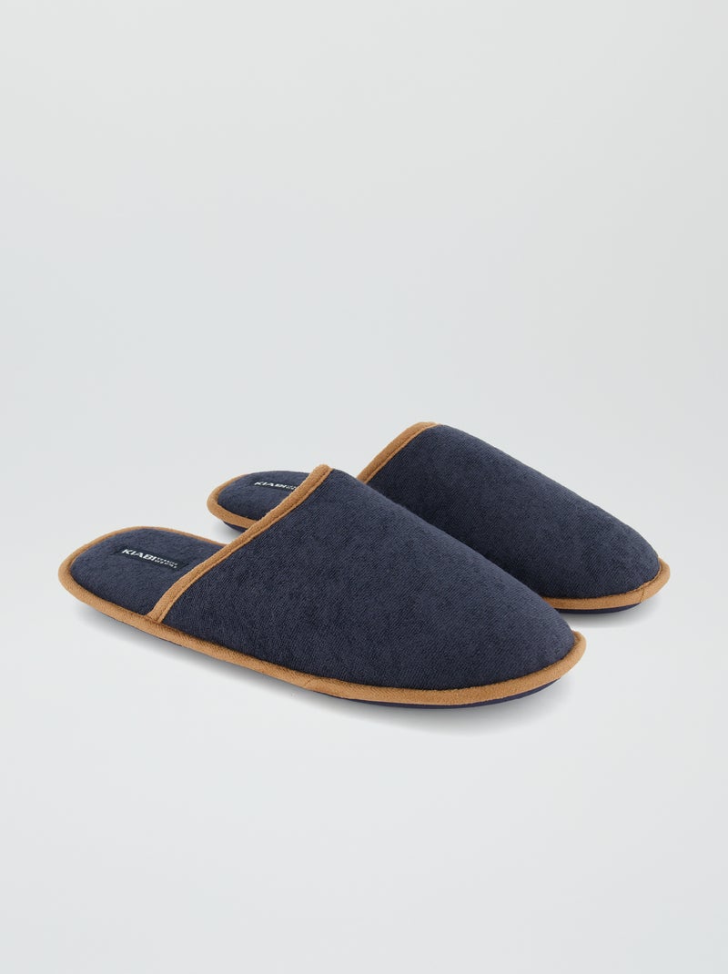 Chaussons mules bleu marine - Kiabi